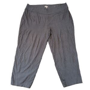 Lila Rose Pants Size 22W Women's Plus Size Culottes Casual Pants Geometric Print